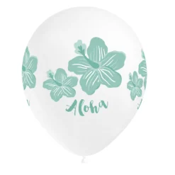 Set de 8 Globos Aloha Turquesa