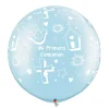 Set de 2 Globos Comunión azul 75 cm