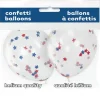 Set de 5 Globos con Confeti Estrellas 40 cm