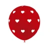Set de 8 Globos Corazón Cool Rojos 30 cm