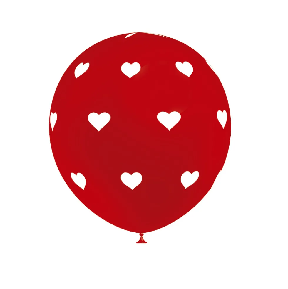 Set de 8 Globos Corazón Cool Rojos 30 cm