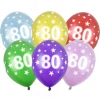 Set de 6 Globos 80 Cumpleaños 30 cm