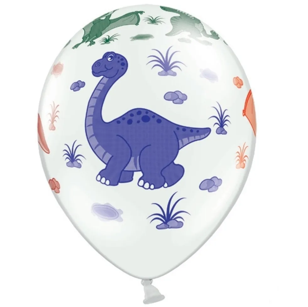 Set de 6 Globos Dinosaurios 30cm