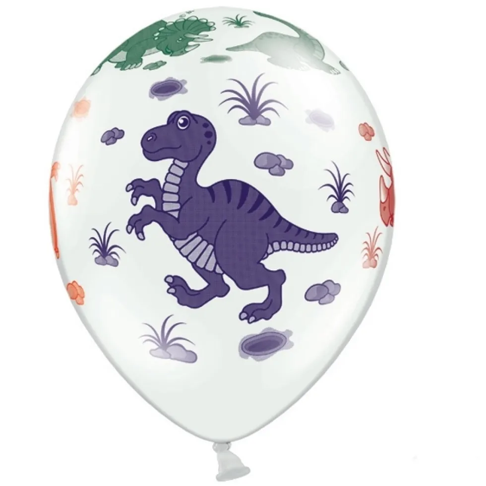 Set de 6 Globos Dinosaurios 30cm