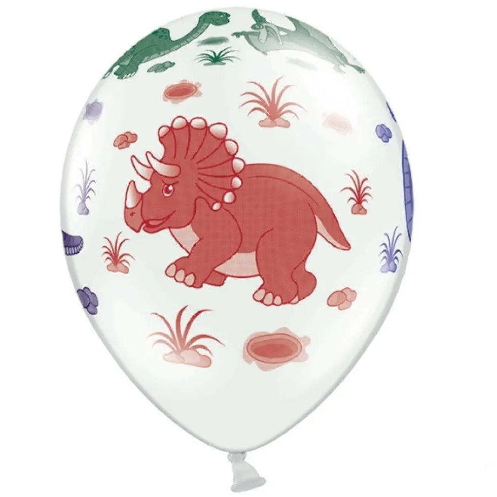 Set de 6 Globos Dinosaurios 30cm