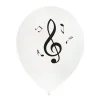 Set de 8 Globos Notas Musicales 23 cm