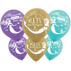 Set de 6 Globos Sirena