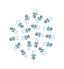 Set de 20 Mini Chupetes Bebé Azul