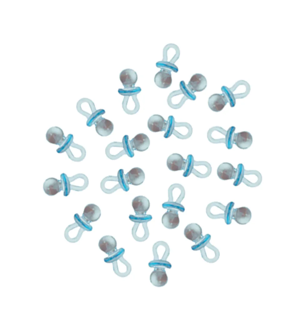 Set de 20 Mini Chupetes Bebé Azul