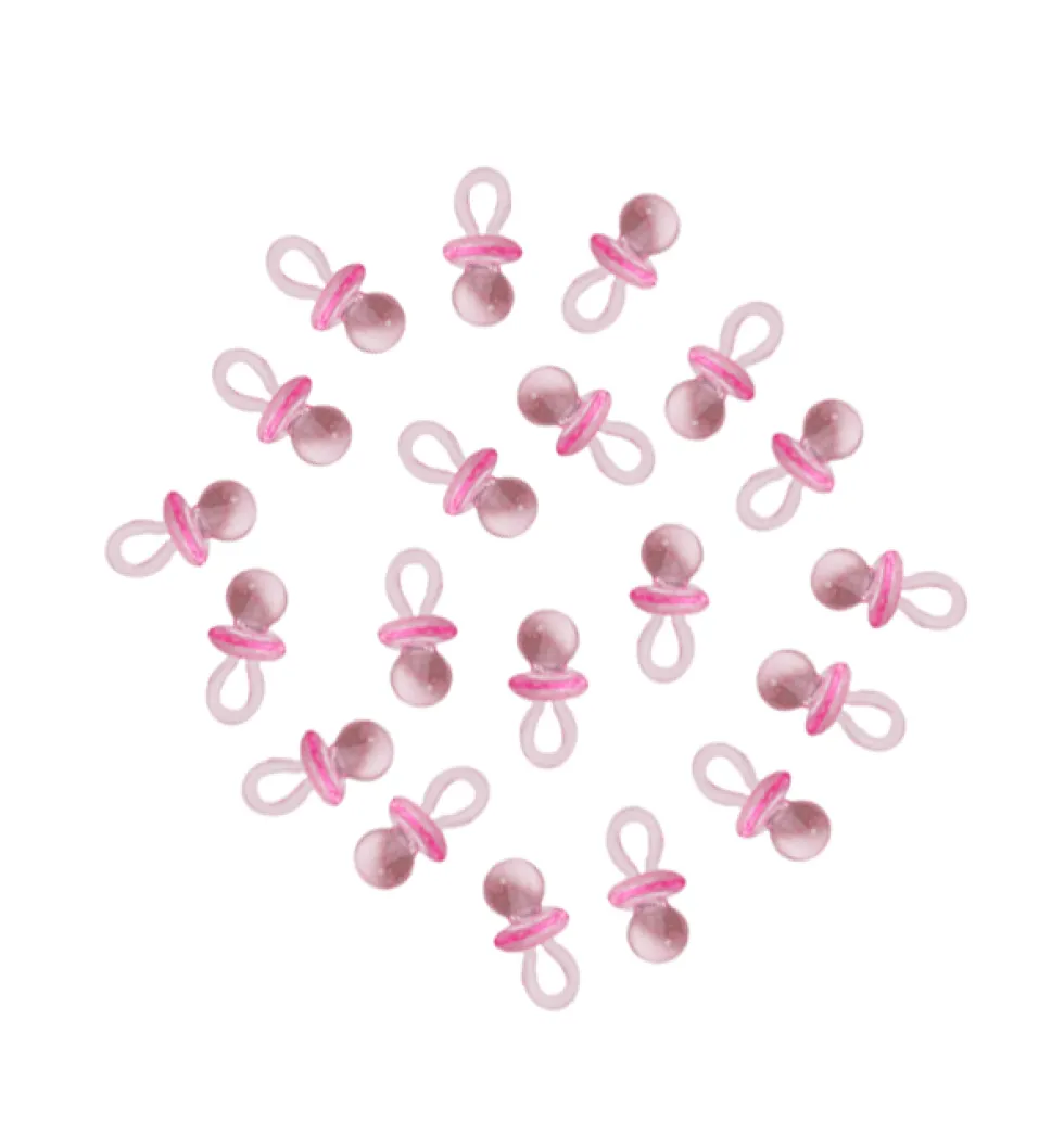 Set de 20 Mini Chupetes Bebé Rosa