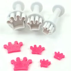 Set de 3 Mini Cortadores con Expulsor Coronas