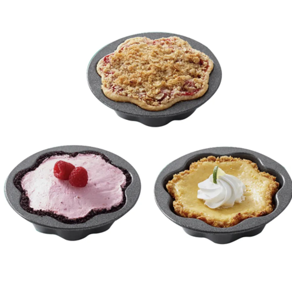 Set de 4 mini moldes para tarta
