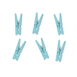 Set de 20 Mini Pinzas Azul Cielo