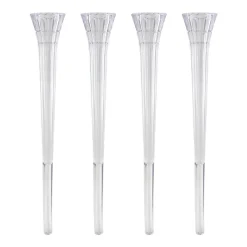 Set de 4 pilares con Apariencia de Cristal