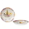 Set de 6 Platos Unicornio 17 cm