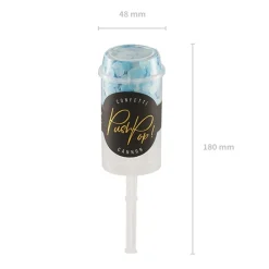 Set de 12 Push Pop Confetti Azul Mix