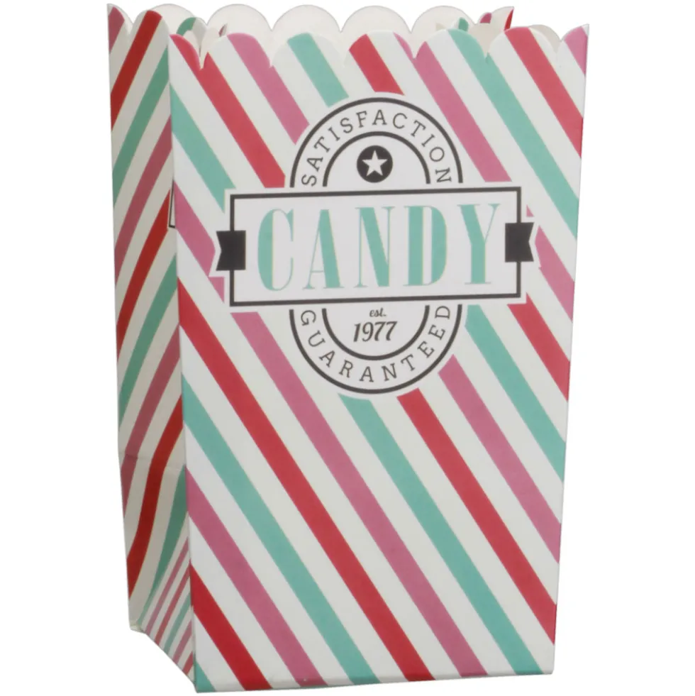 Set de 4 recipientes para palomitas modelo candy