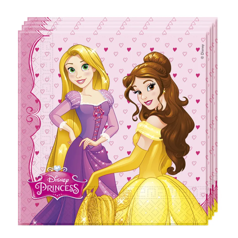 Set de 20 Servilletas Princesas Disney
