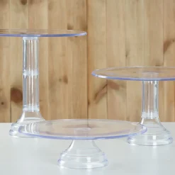 Set de 3 Stands Transparentes Altura Variable