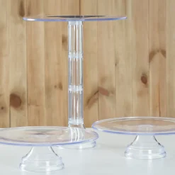 Set de 3 Stands Transparentes Altura Variable