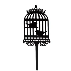 Set de 8 Toppers Jaula de Pájaros