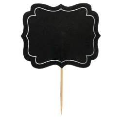 Set de 24 Toppers para Dulces Estilo Pizarra