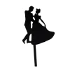 Set de 8 Toppers Pareja Bailando