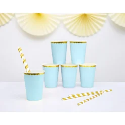 Set de 6 Vasos Azul Claro