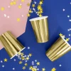 Set de 6 Vasos Dorados 220ml