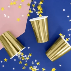 Set de 6 Vasos Dorados 220ml