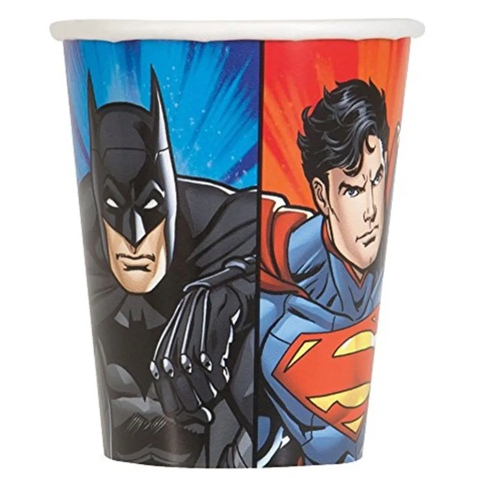 Set de 8 Vasos Liga de la Justicia