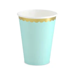 Set de 6 Vasos Turquesa Claro