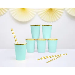 Set de 6 Vasos Turquesa Claro