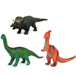 Set 3 Dinosaurios con Sonido Modelo A 36 cm