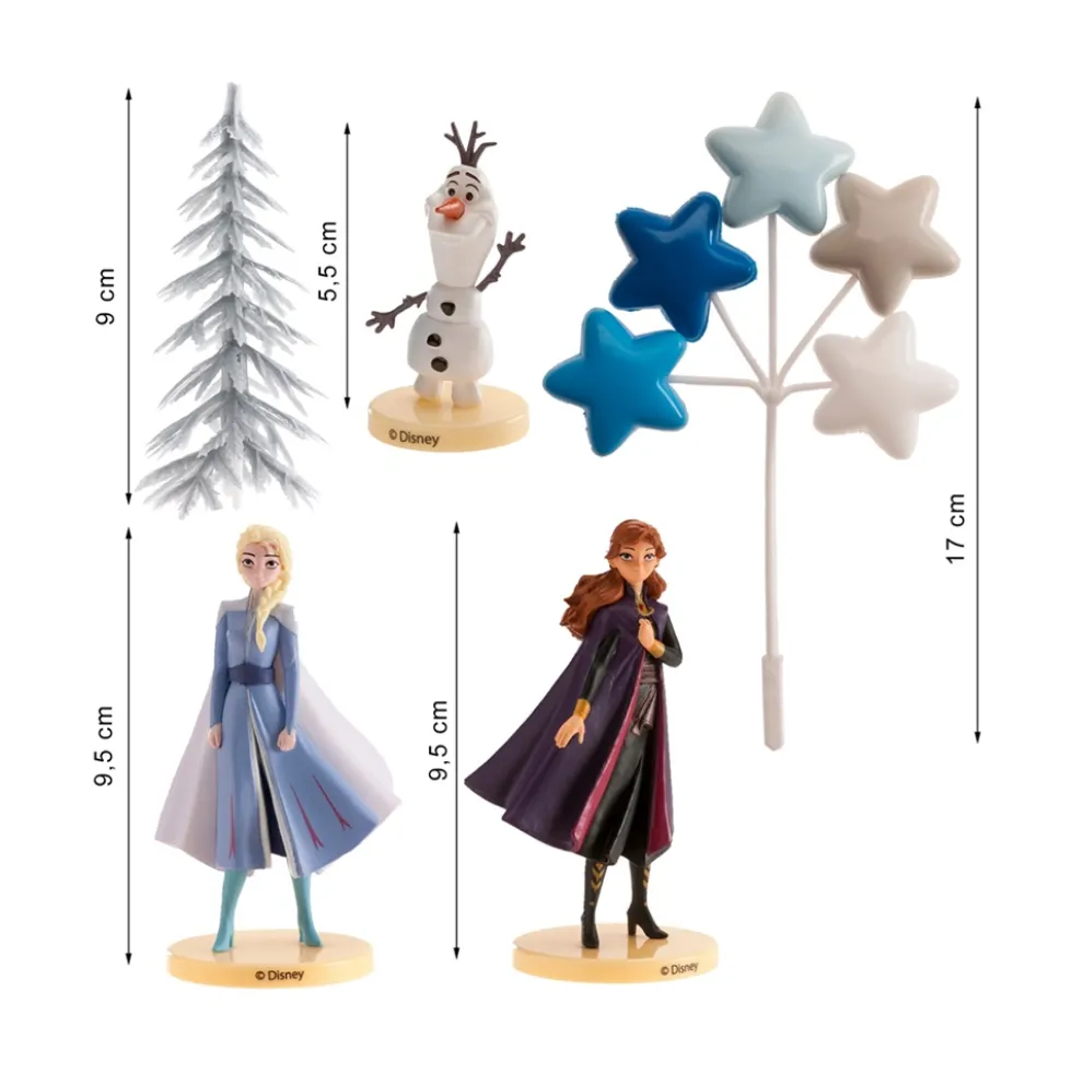 Set Frozen para Decorar Tartas 6 ud
