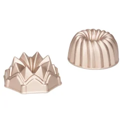 Set 2 Moldes de Aluminio Fundido Bundt B 10 cm - Patisse