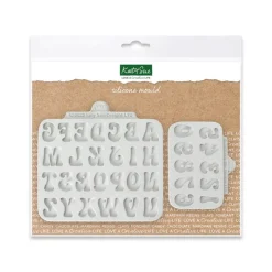 Set 2 Moldes de Silicona Letras y Números Cookie