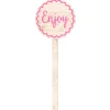 Set 12 pinchos Enjoy Rosa 13 cm