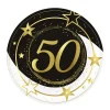 Set 6 Platos 50 Cumpleaños 23 cm