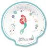 Set 4 Platos de Servir Princesas Disney Ariel Under The Sea 25 cm