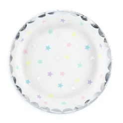Set 6 Platos Estrellas de Unicornio 18 cm