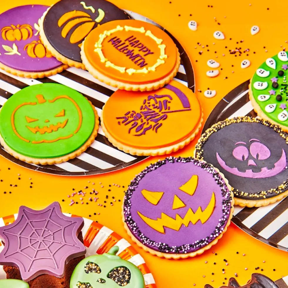 Set Stencils Plantillas para Decorar Halloween 20 ud - Wilton