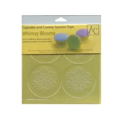 Set 3 texturizadores para galletas y cupcakes Whimsy Blooms