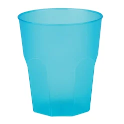 Set 6 Vasos Turquesa Plástico Reutilizable