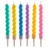 Set 6 Velas Arcoiris Pastel 10 cm - Dekora