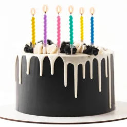 Set 6 Velas Arcoiris Pastel 10 cm - Dekora