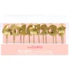 Set Velas Cumpleaños Doradas 15 ud - Scrapcooking