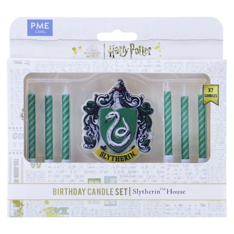 Set Velas Cumpleaños Harry Potter Slytherin 7 ud - PME