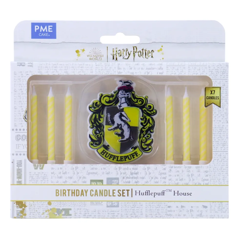 Set Velas Cumpleaños Harry Potter Hufflepuff 7 ud - PME