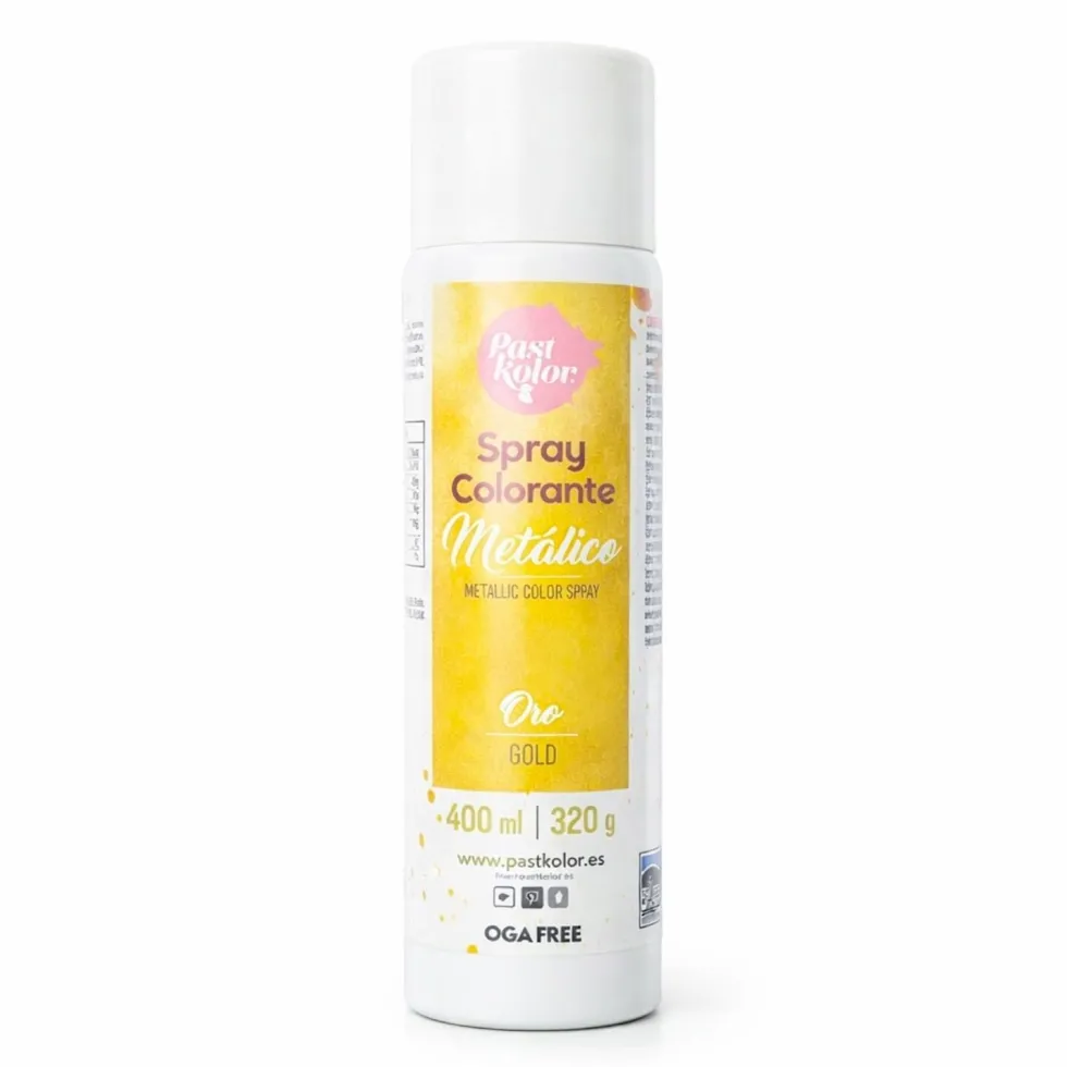 Spray Alimentario Dorado Metalizado 400 ml